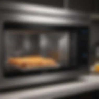 A clean and shining microwave interior