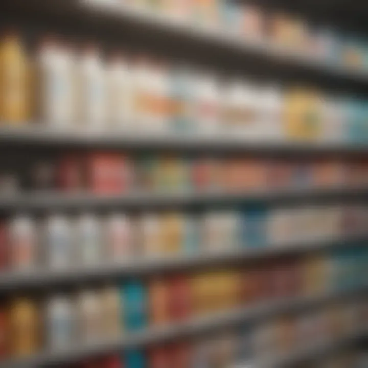 A diverse range of alternative milk products on a store shelf