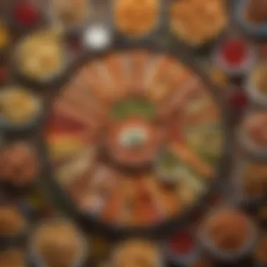 Assorted Finger Foods Platter A vibrant platter of assorted finger foods for the Super Bowl