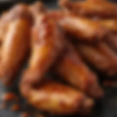 Crispy Glazed Chicken Wings Crispy chicken wings glazed in sauce
