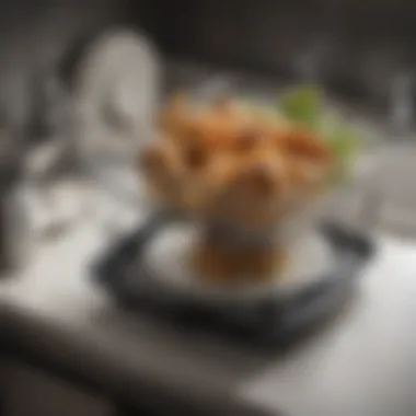 Spacious dish drying rack showcasing various plates and utensils