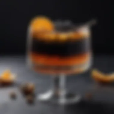 Caviar Infused Cocktail A creative caviar infusion in a sophisticated cocktail