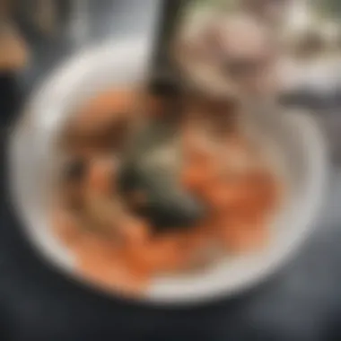 Gourmet Caviar and Smoked Salmon Dish A gourmet dish featuring caviar paired with smoked salmon