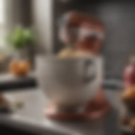 Elegant ceramic bowl in a modern kitchen setting