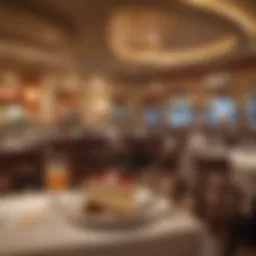 Elegant dining setup at the Cheesecake Factory in Arizona showcasing local decor.