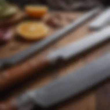 A close-up view of the craftsmanship and materials used in Chicago Cutlery knives