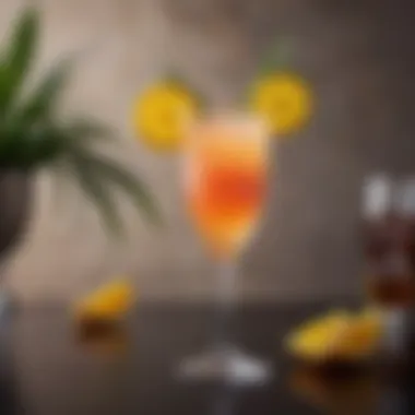 A vibrant Ciroc Mimosa garnished with citrus