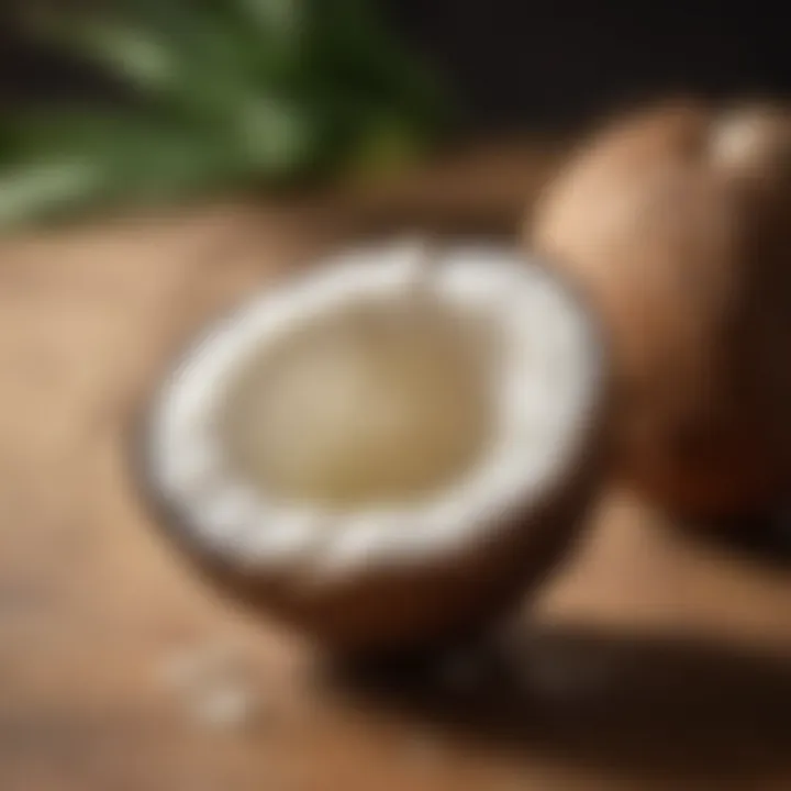 Coconut oil being used in a skincare routine