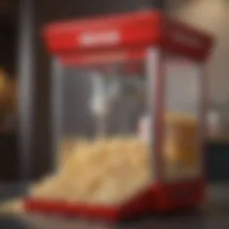 Elegant design of a modern Chinese popcorn machine showcasing its sleek features