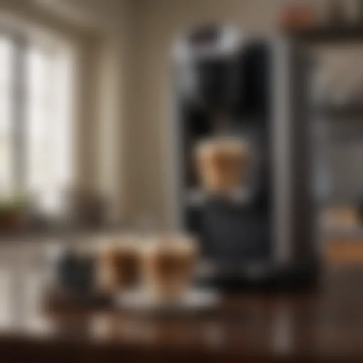 User enjoying a cup of coffee made by the Keurig K Cup Duo
