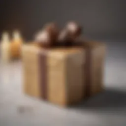 A thoughtfully wrapped gift box with a stylish bow