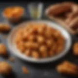 Delicious sweet potato chicken dog treats arranged on a plate