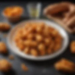 Delicious sweet potato chicken dog treats arranged on a plate