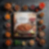 A visually appealing layout of an online cookbook showcasing diverse recipes