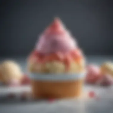 Unique Ice Cream Flavor Showcase A vibrant display of unique ice cream flavors