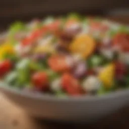 A vibrant salad showcasing fresh local ingredients