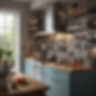 The Culinary Workspace: Organization for Success A well-prepared kitchen setting with utensils and appliances