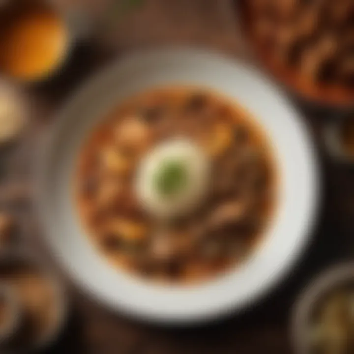 A beautifully crafted traditional dish showcasing regional ingredients