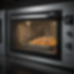 Microwave oven demonstrating various wattage settings