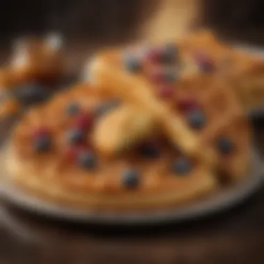 Perfectly cooked Disney waffles with enchanting shapes