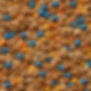 A close-up of the ingredients used in Dunkaroos cereal, highlighting its texture and flavor.