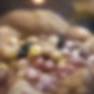 A festive setting showcasing Easter candy in a holiday celebration