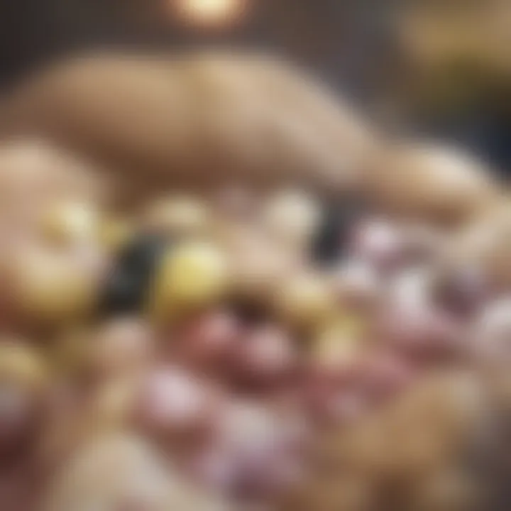 A festive setting showcasing Easter candy in a holiday celebration