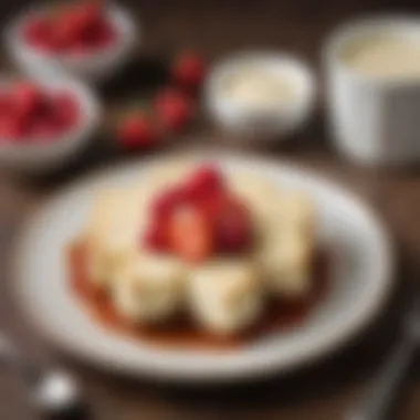 No-bake cheesecake bites arranged on a decorative plate