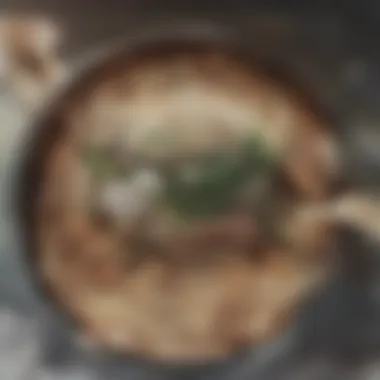 Succulent Roasted Chicken in a Dutch Oven A close-up of succulent roasted chicken prepared in a Dutch oven
