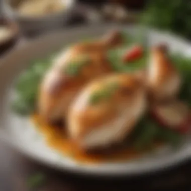 Keto Chicken Delight A beautifully plated keto chicken dish with fresh herbs