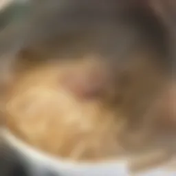 A close-up of creamy tuna and noodle casserole topped with breadcrumbs