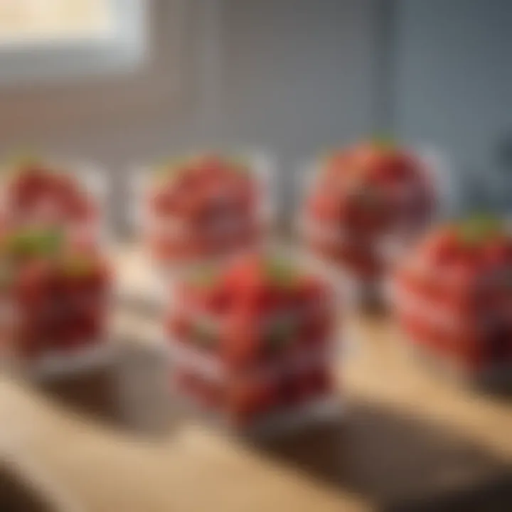 Containers for storing strawberries