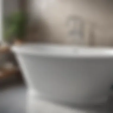 Visual Impact: The Dramatic Change of a Clean Bathtub Before and after comparison of fiberglass bathtub cleaning