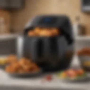Delicious Food Cooked in Emeril Lagasse Air Fryer Deliciously cooked food highlighting the air fryer's capabilities