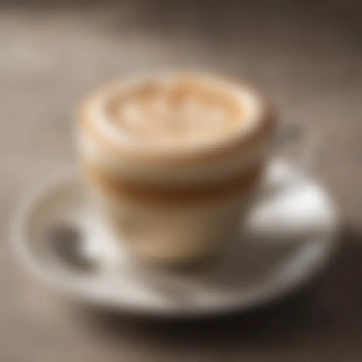 Creamy cappuccino topped with frothy milk, highlighting the results of a quality espresso maker