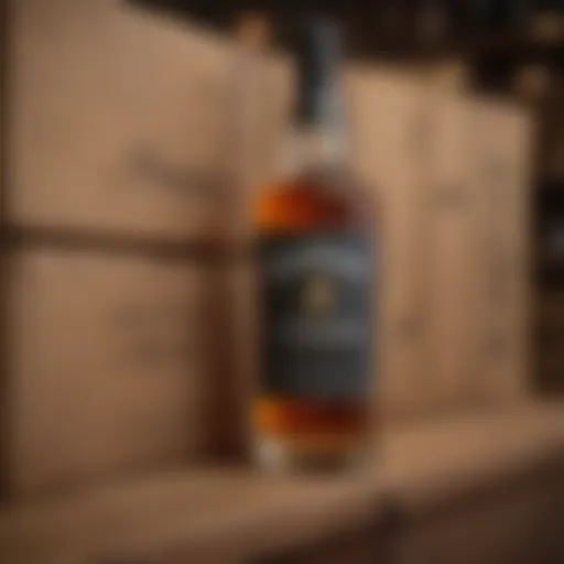 Organized packing materials for whiskey shipment