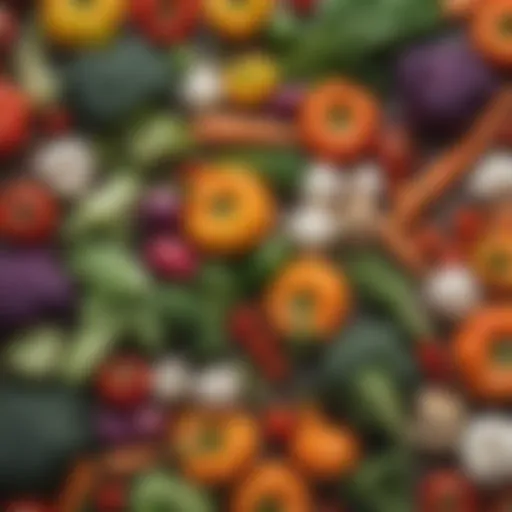 Colorful array of fresh vegetables representing paleo diet principles