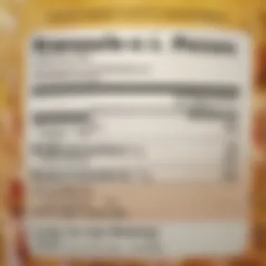 Understanding Nutritional Labels for Low Fat Nutritional information displayed on a label, emphasizing low fat options