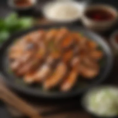 An array of fresh ingredients essential for making authentic teriyaki sauce