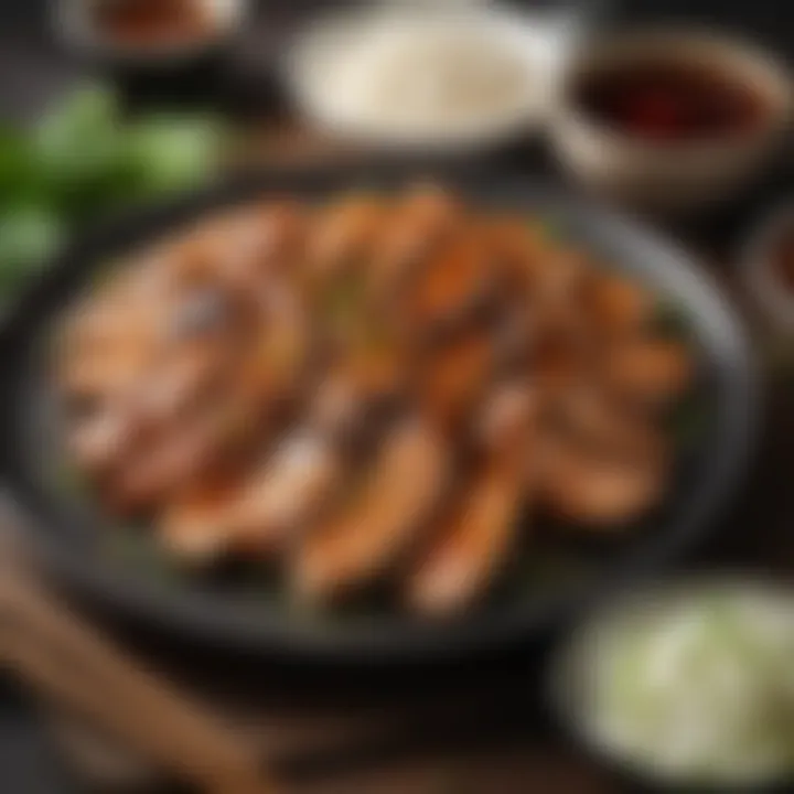 An array of fresh ingredients essential for making authentic teriyaki sauce