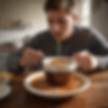 A person enjoying a warm cup of bone broth