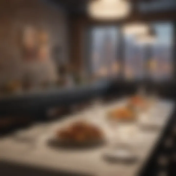 An elegant dining setting highlighting Brooklyn's culinary innovation.