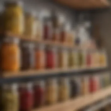 Mason jars organized on a shelf showcasing their versatility