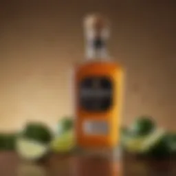 Cenzon Tequila Añejo bottle with elegant backdrop