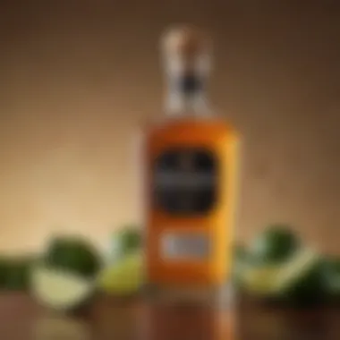 Cenzon Tequila Añejo bottle with elegant backdrop