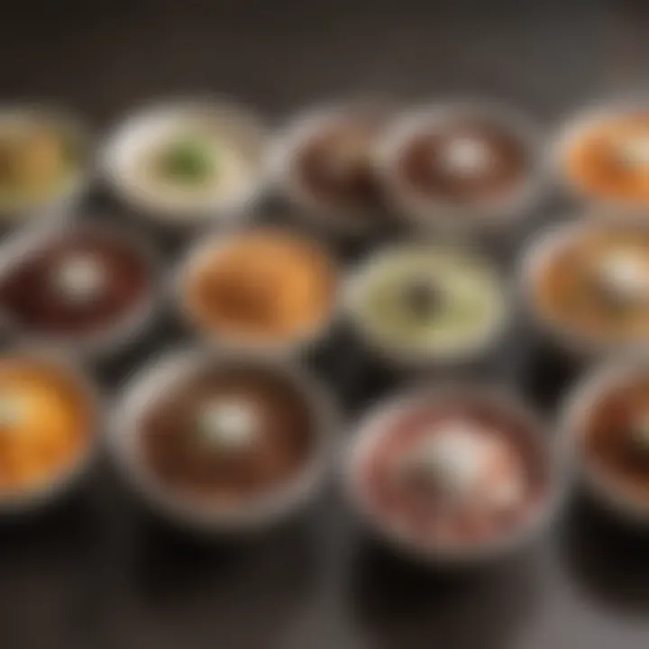 An elegant display of Chipotle's signature bowls, showcasing diverse toppings