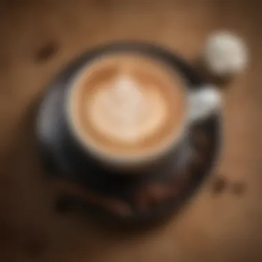 Artistry in Keto Coffee Creations A creative latte art design symbolizing the harmony of coffee and keto lifestyle