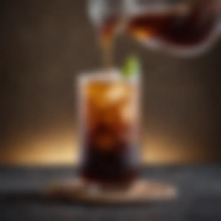 A beautifully crafted cocktail featuring concentrated cold brew coffee.