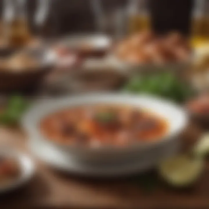 A modern interpretation of a classic Basque dish presented in an innovative style.