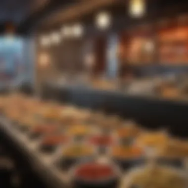 Diverse International Cuisines An array of international cuisines offered at a restaurant